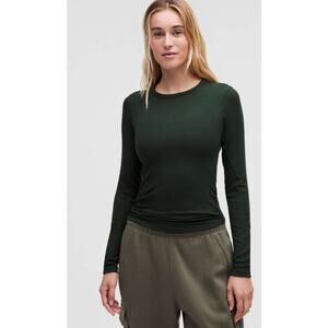 Lululemon Hold Tight Modal Long Sleeve Rainforest Green Super Soft Shirt